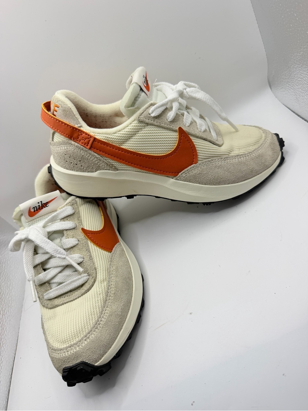 Nike Cream & Orange Retro Runner Sneakers